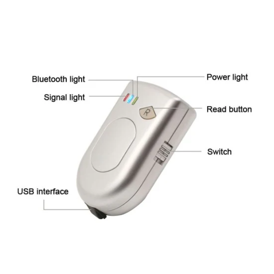 Lettore di lettori Bluetooth con tag per animali RFID ISO11784/11785 RFID 134,2 kHz con Sdk